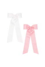 WeeOnes Medium Scalloped Edge Bow w/ Tails