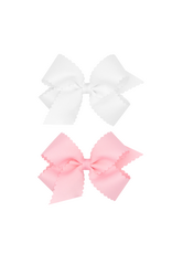 WeeOnes Medium Scalloped Edge Bow