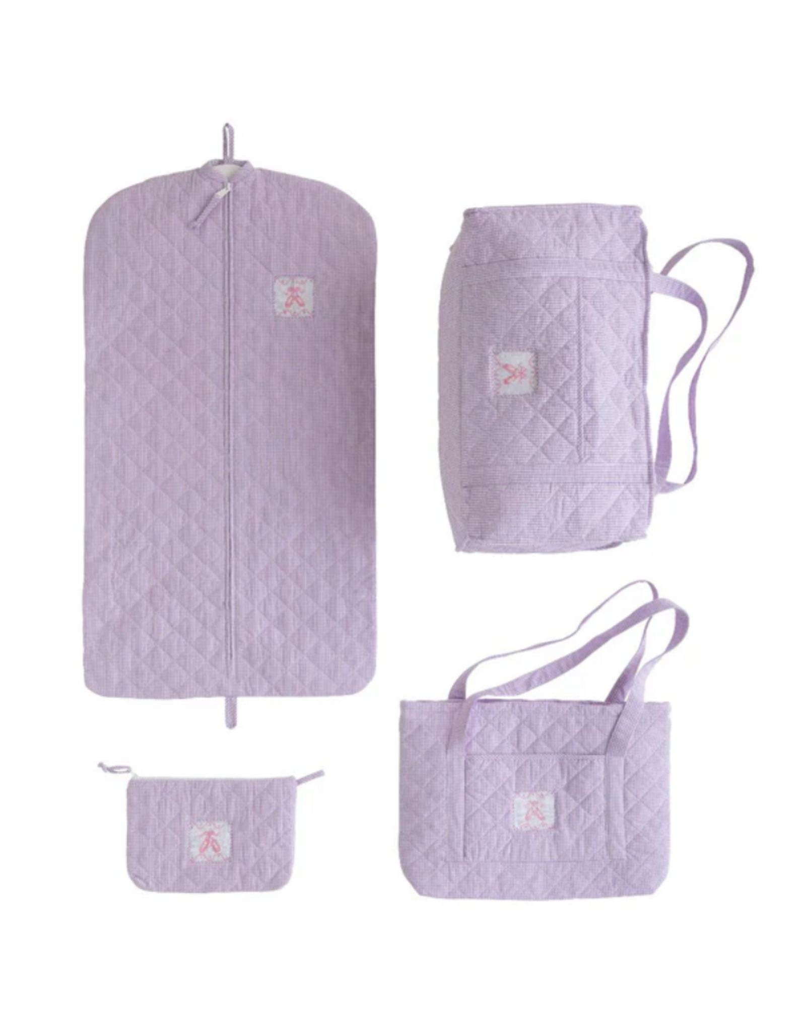 Little English Quilted Luggage - Ballet Slipper