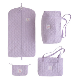 Little English Quilted Luggage - Ballet Slipper