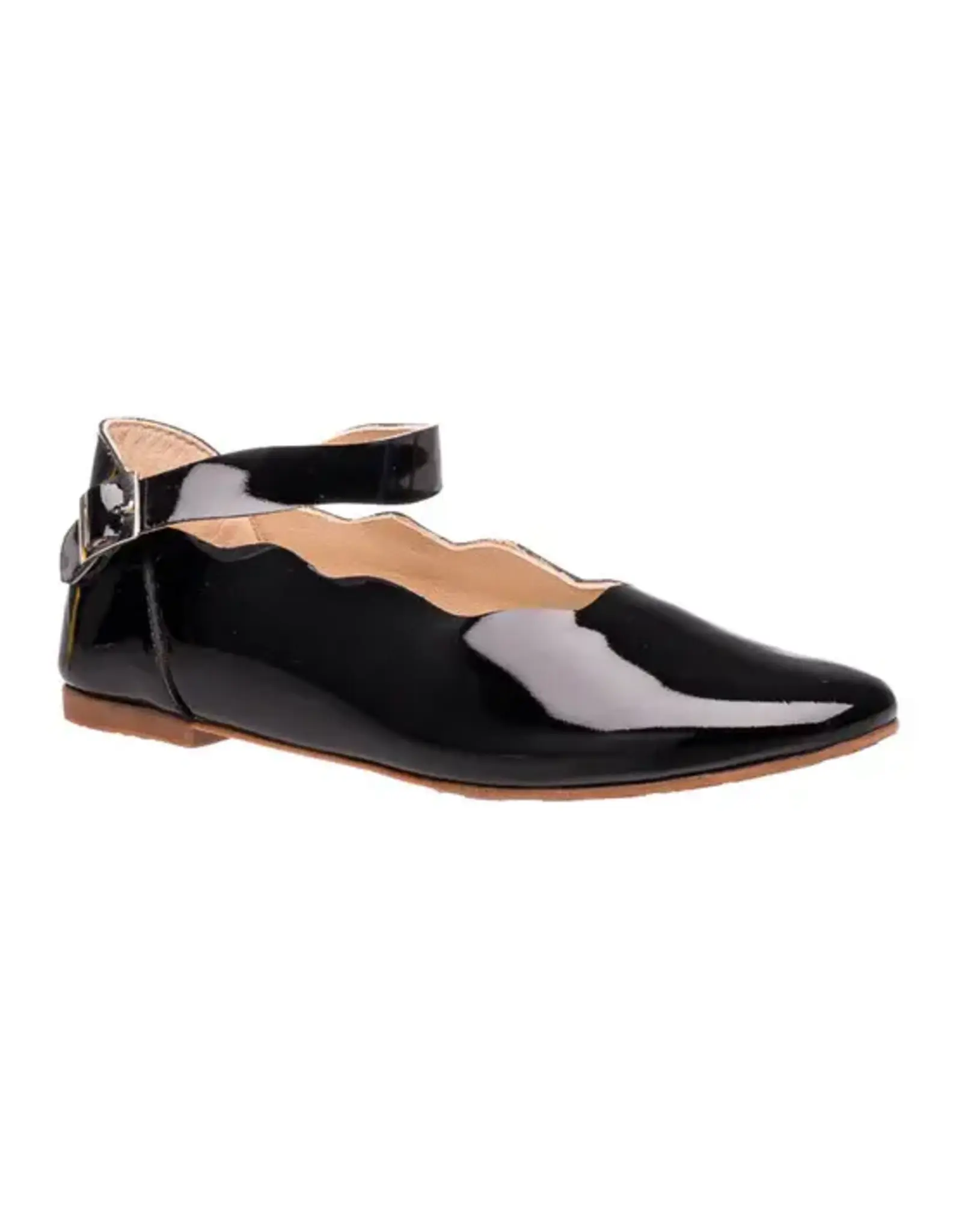 Elephantito Ordina Flats Black Patent