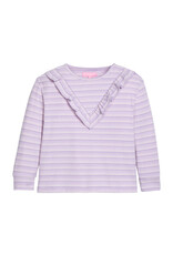 Bisby Aspen Tee - Lavender Sparkle Stripe