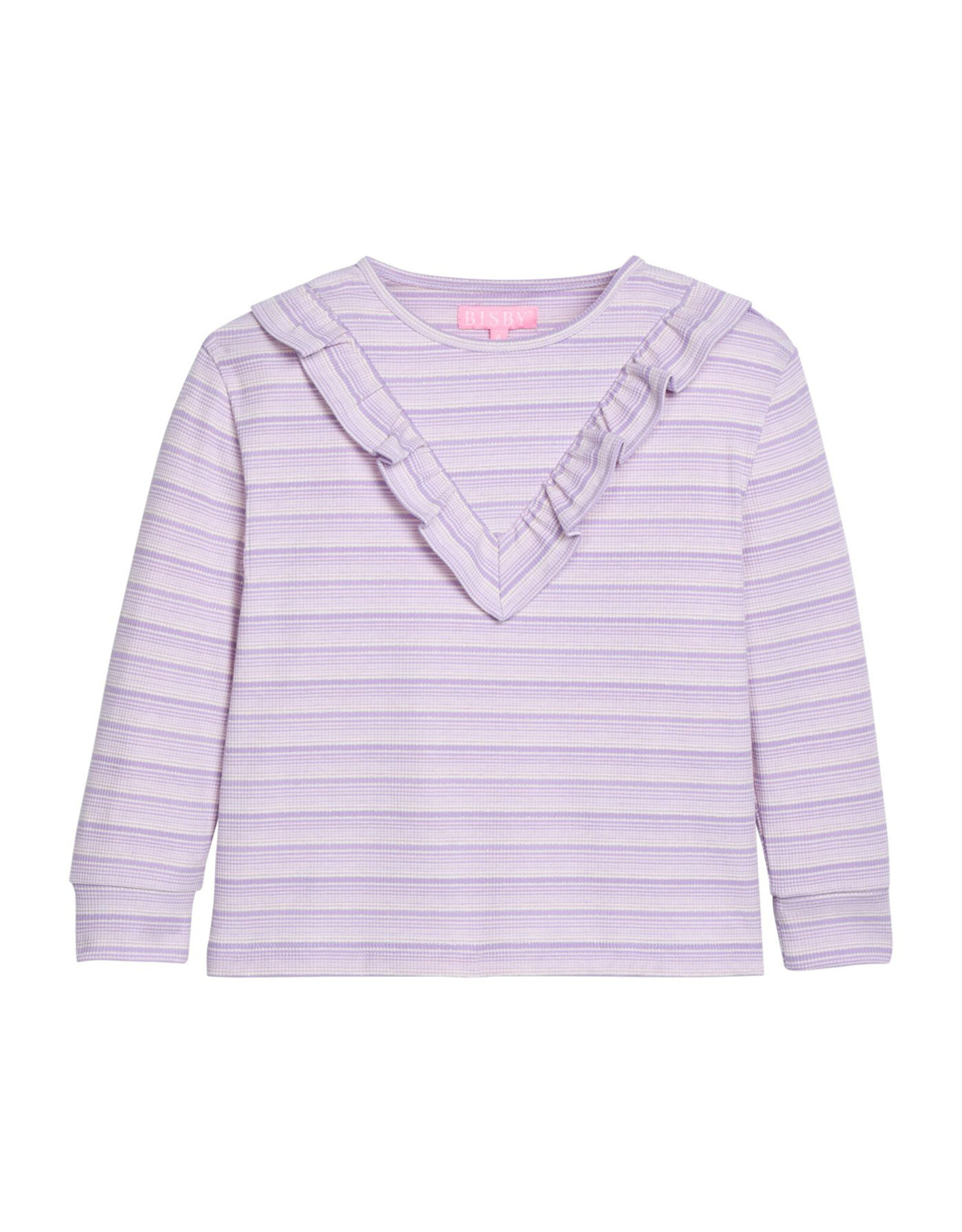 Bisby Aspen Tee - Lavender Sparkle Stripe