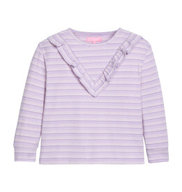 Bisby Aspen Tee - Lavender Sparkle Stripe