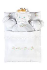 Rosalina White Bunting Doll With Cross