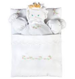 Rosalina White Bunting Doll With Cross