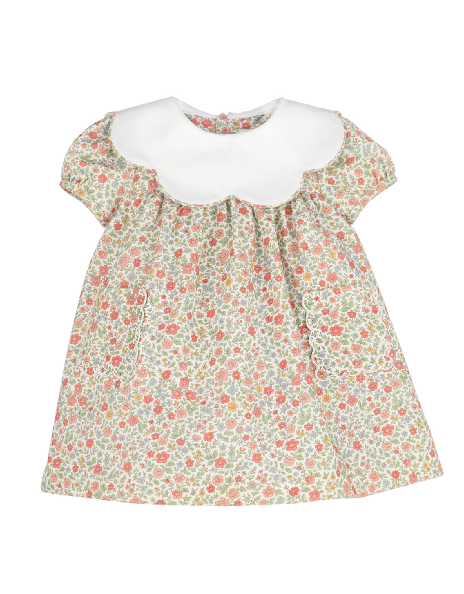 Sophie & Lucas Storybook Vintage Scallop Dress, Orange