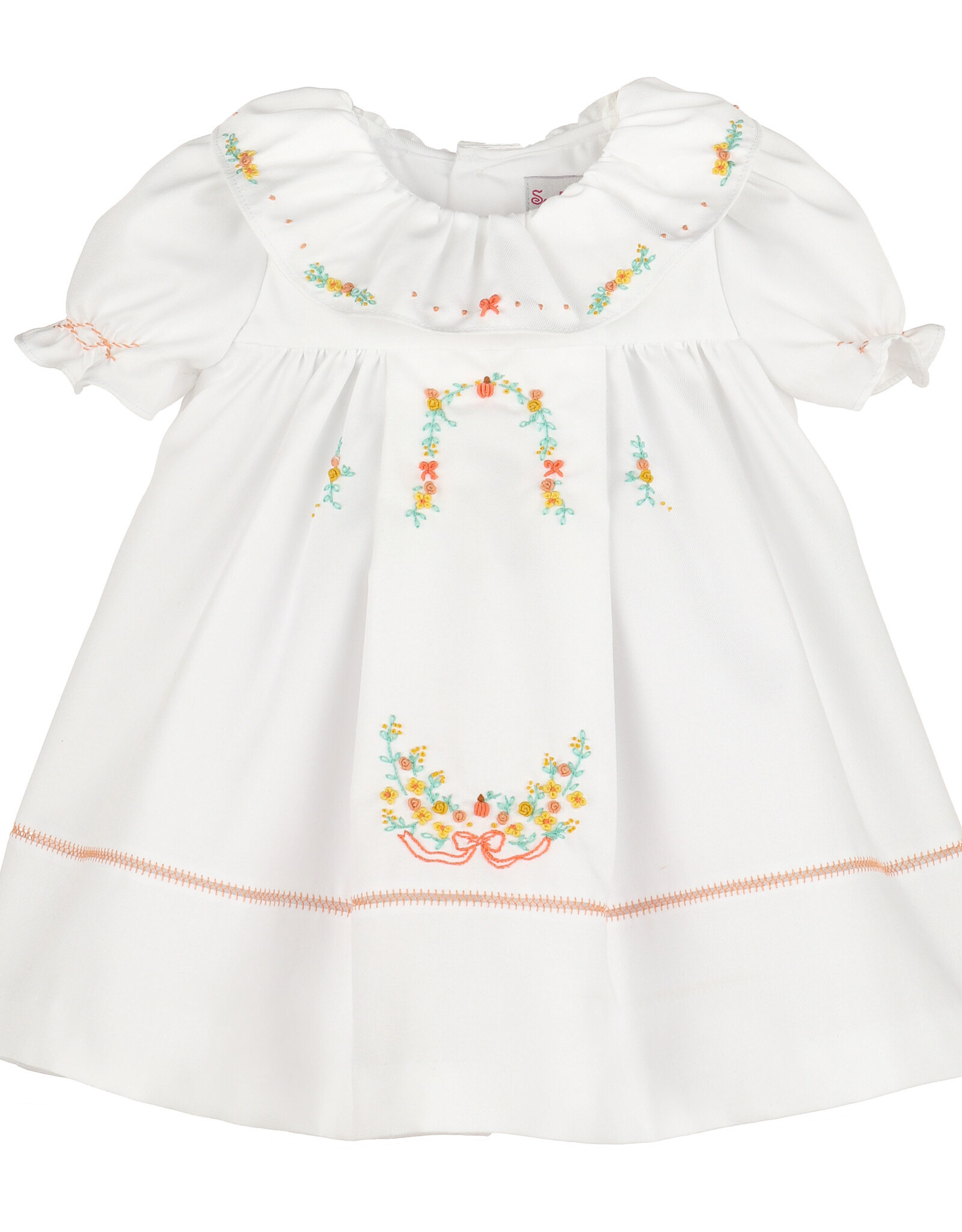 Sophie & Lucas '26 Pumpkin Ruffle Dress, White