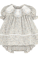 Sophie & Lucas Bloomy Chintz Petal Float Dress, Blue