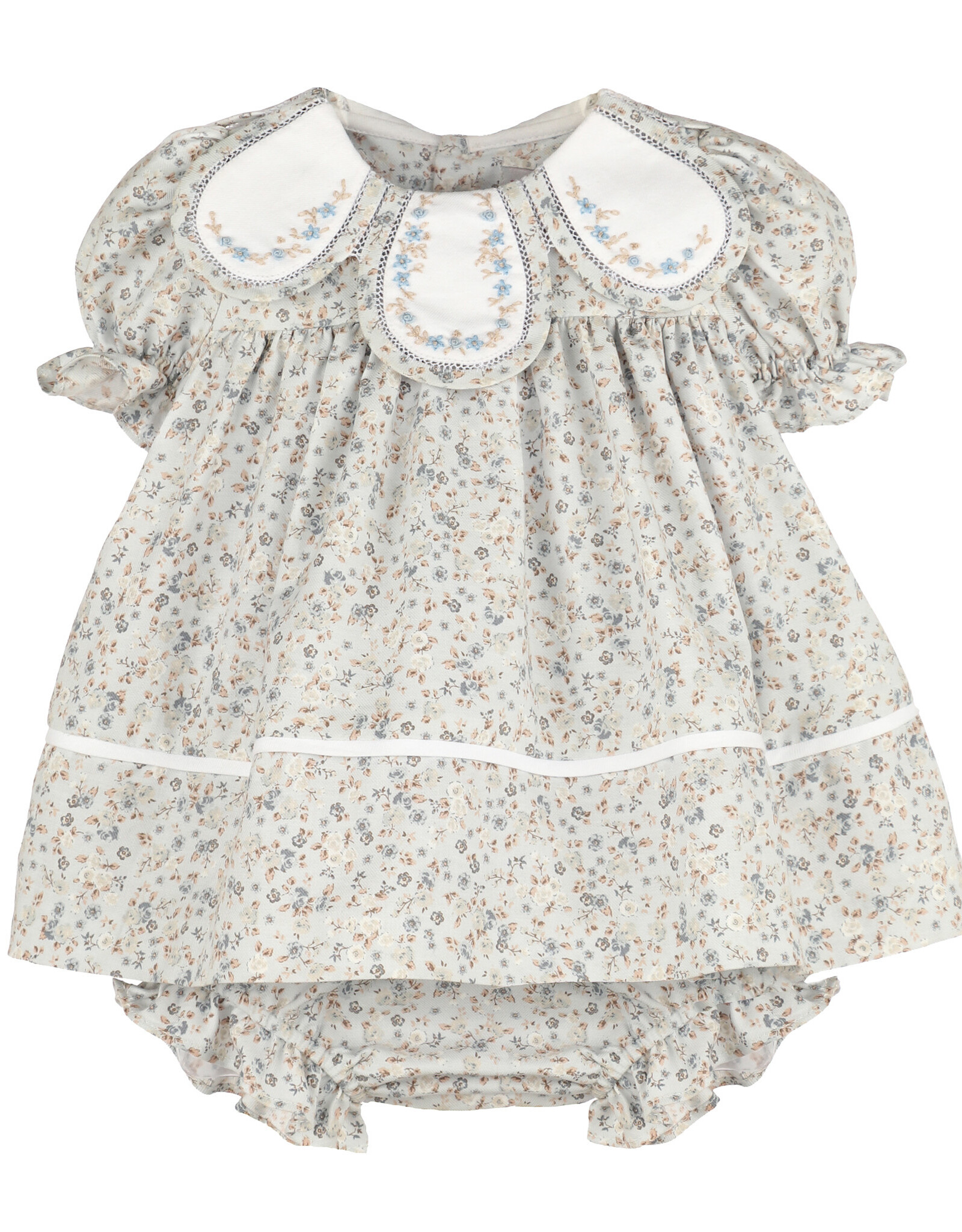 Sophie & Lucas Bloomy Chintz Petal Float Dress, Blue