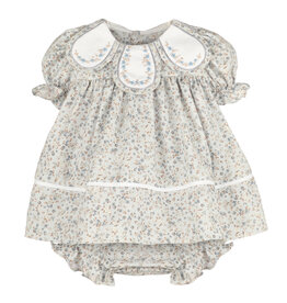 Sophie & Lucas Bloomy Chintz Petal Float Dress, Blue
