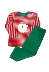 Banana Split Santa Applique Boys Pant Set