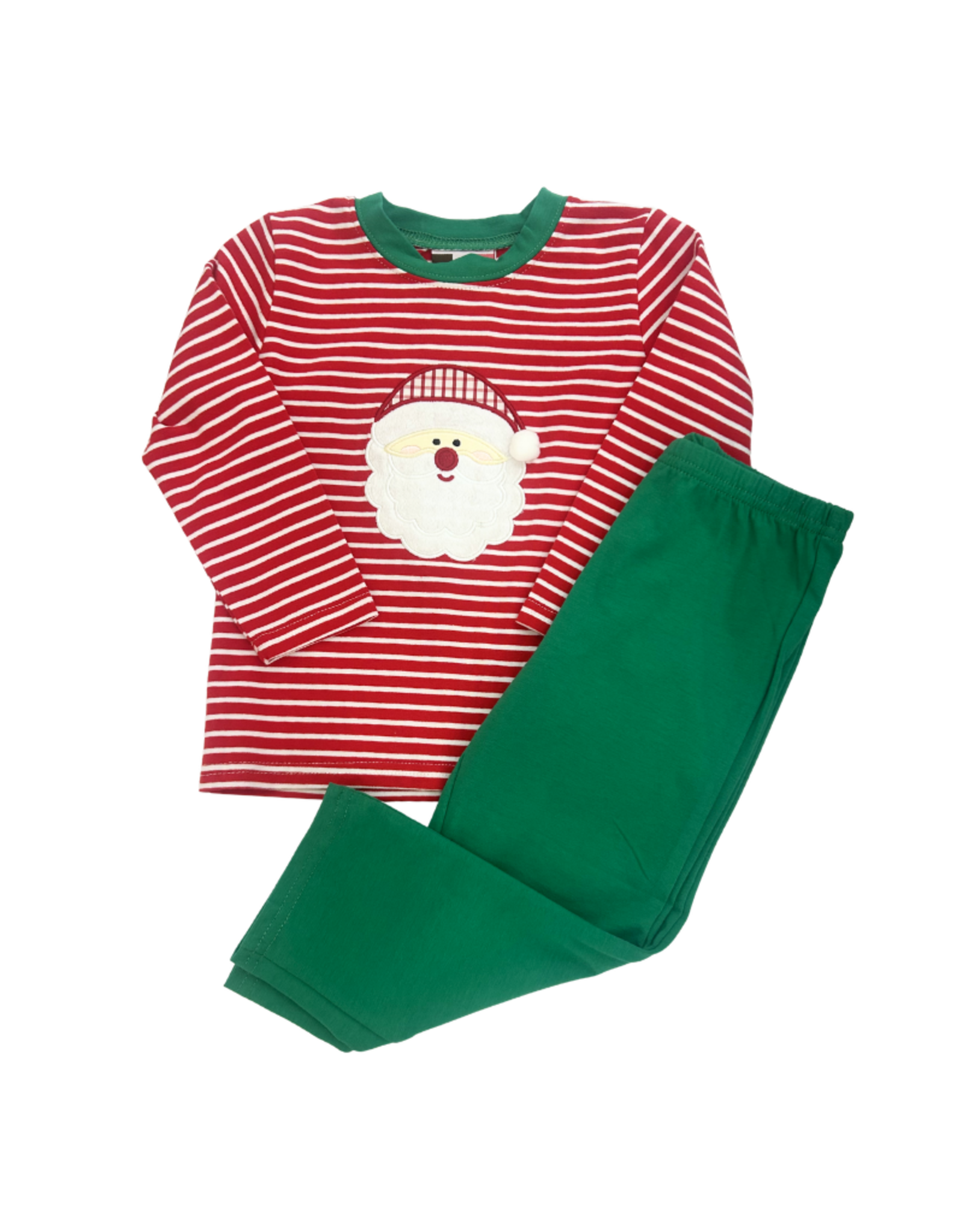 Banana Split Santa Applique Boys Pant Set