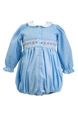 The Proper Peony Beckett Blue Flowers Girl Bubble *PRESALE*