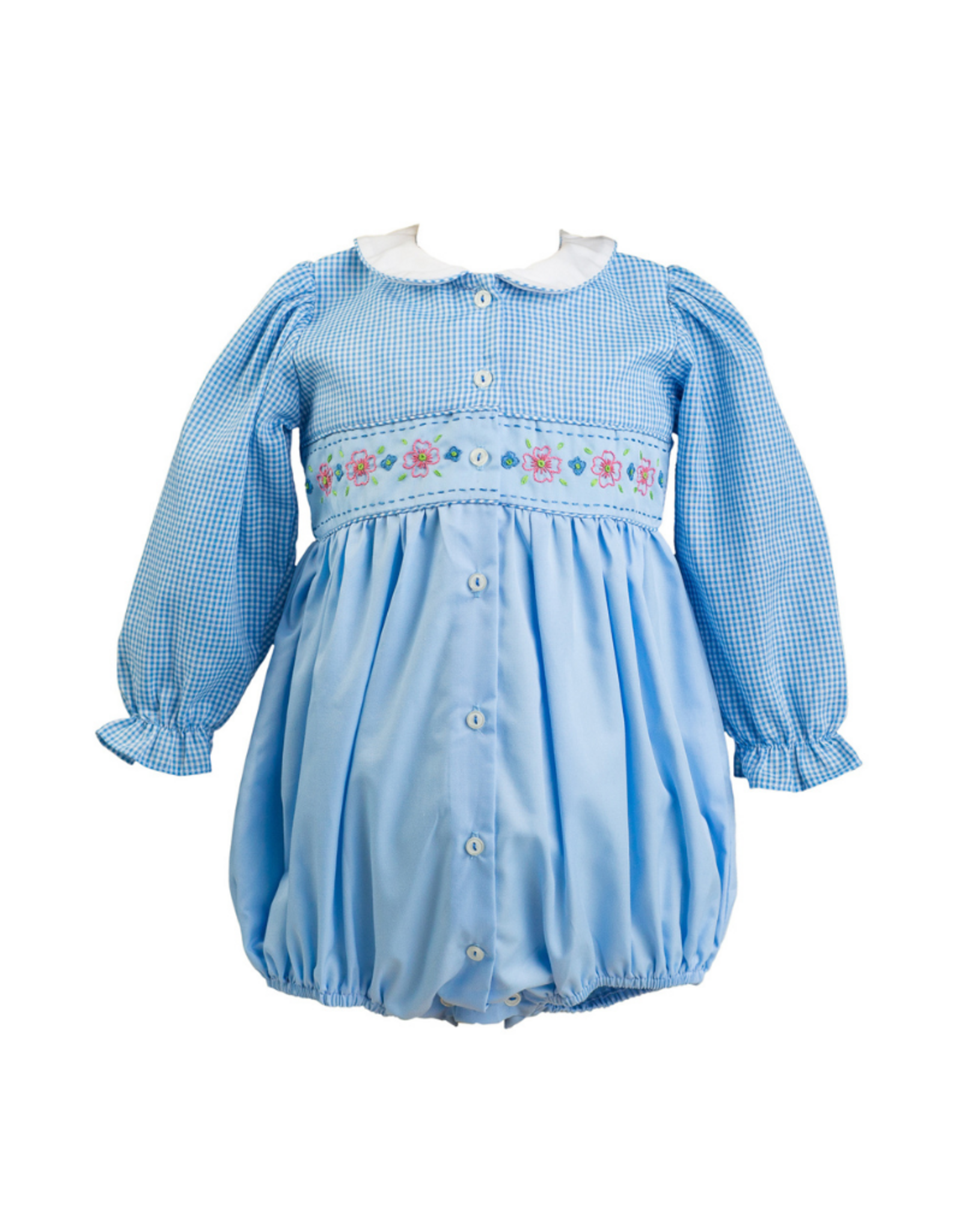 The Proper Peony Beckett Blue Flowers Girl Bubble *PRESALE*