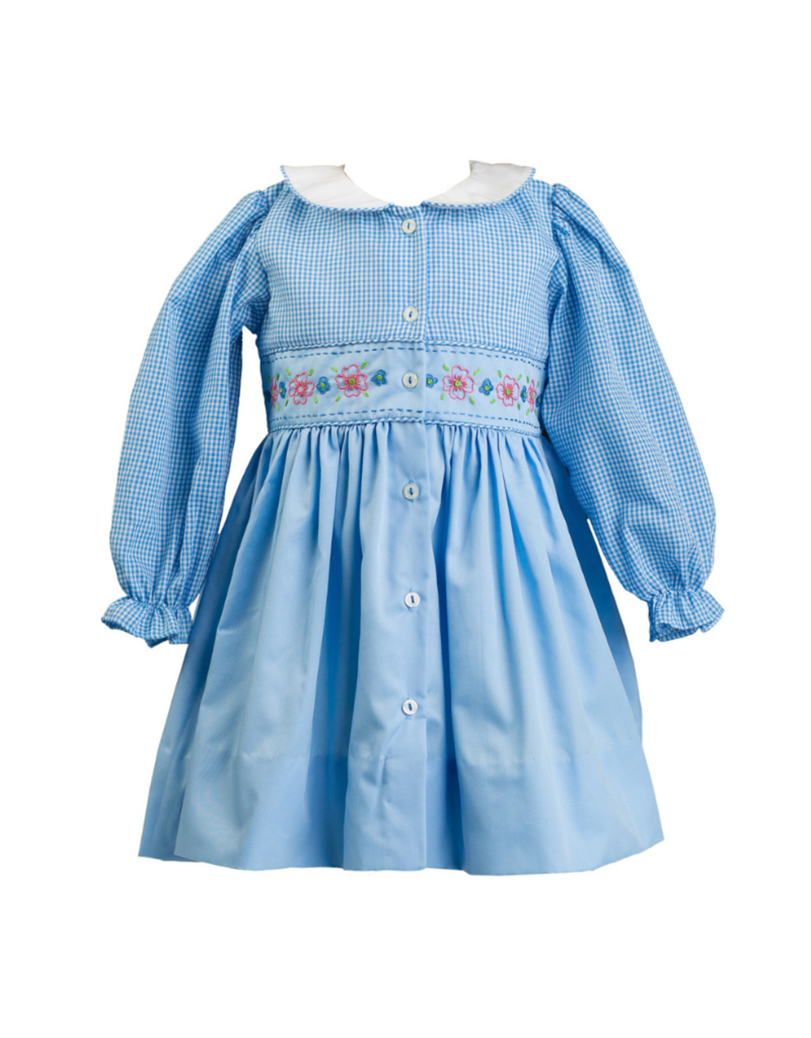 The Proper Peony Beckett Blue Flower Dress