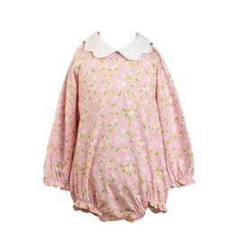 The Proper Peony Pink Petal LS Pima Girl Bubble *PRESALE*