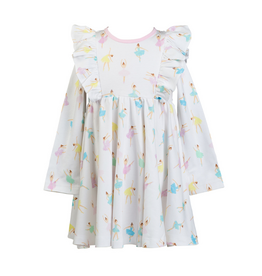 The Proper Peony Tutu LS Twirl Pima Dress