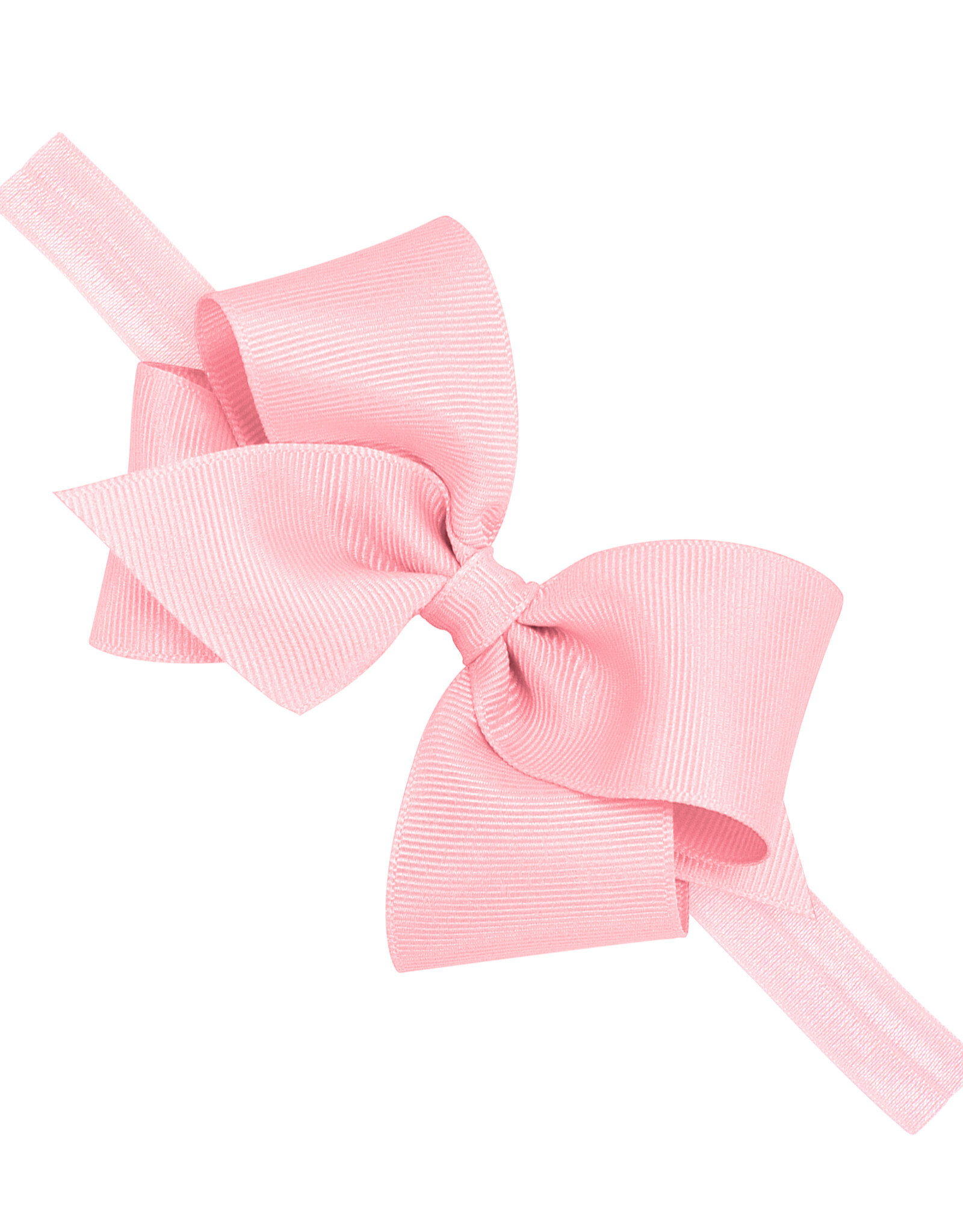 WeeOnes Small Bow Headband Light Pink