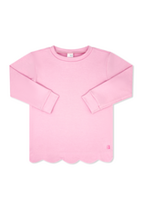 SET Shelby Scallop Sweatshirt - Cotton Candy Pink