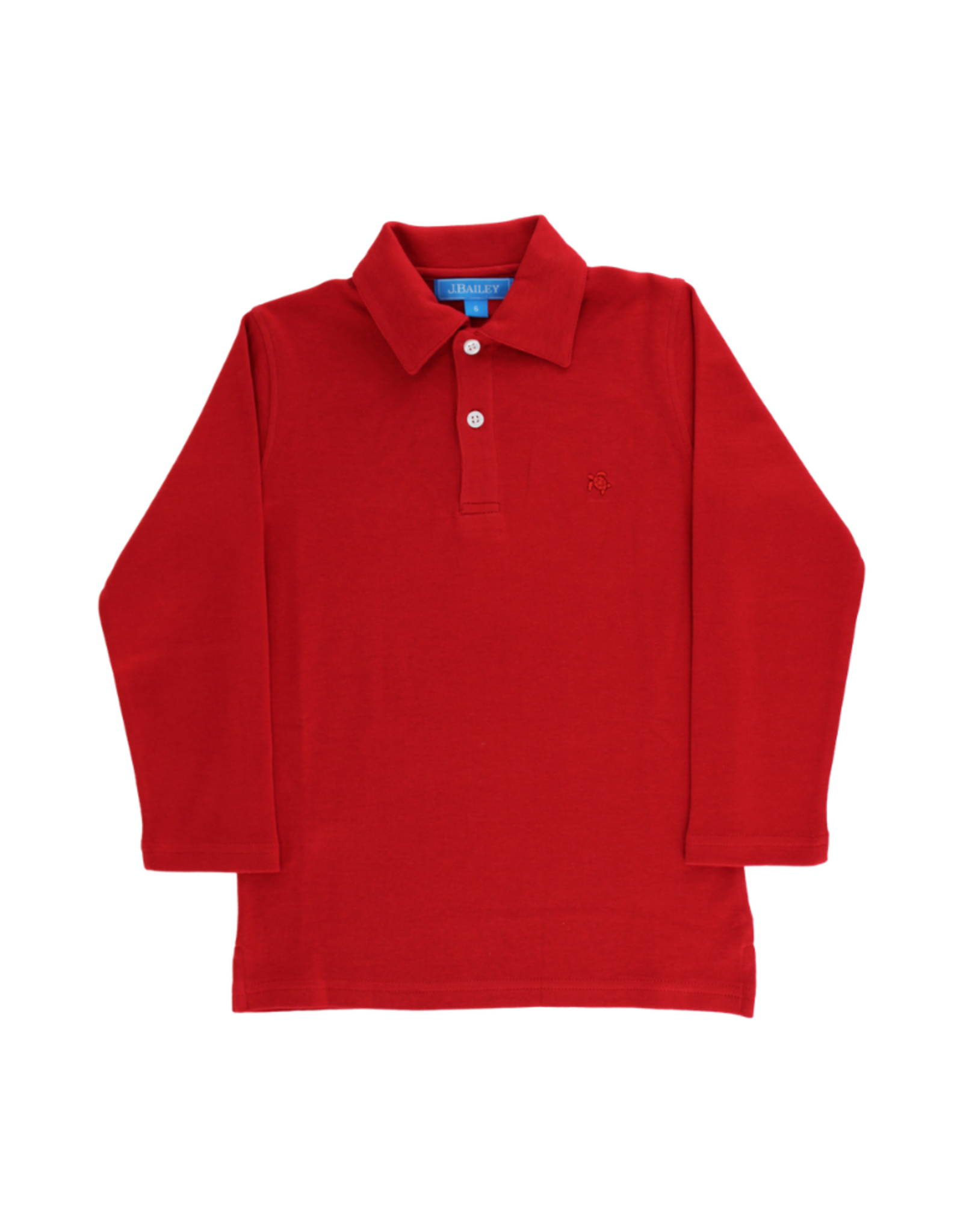 The Bailey Boys Harry LS Knit Polo, Red