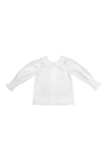 Lulu Bebe LLC White Long Sleeve Lace Peter Pan Collar Shirt