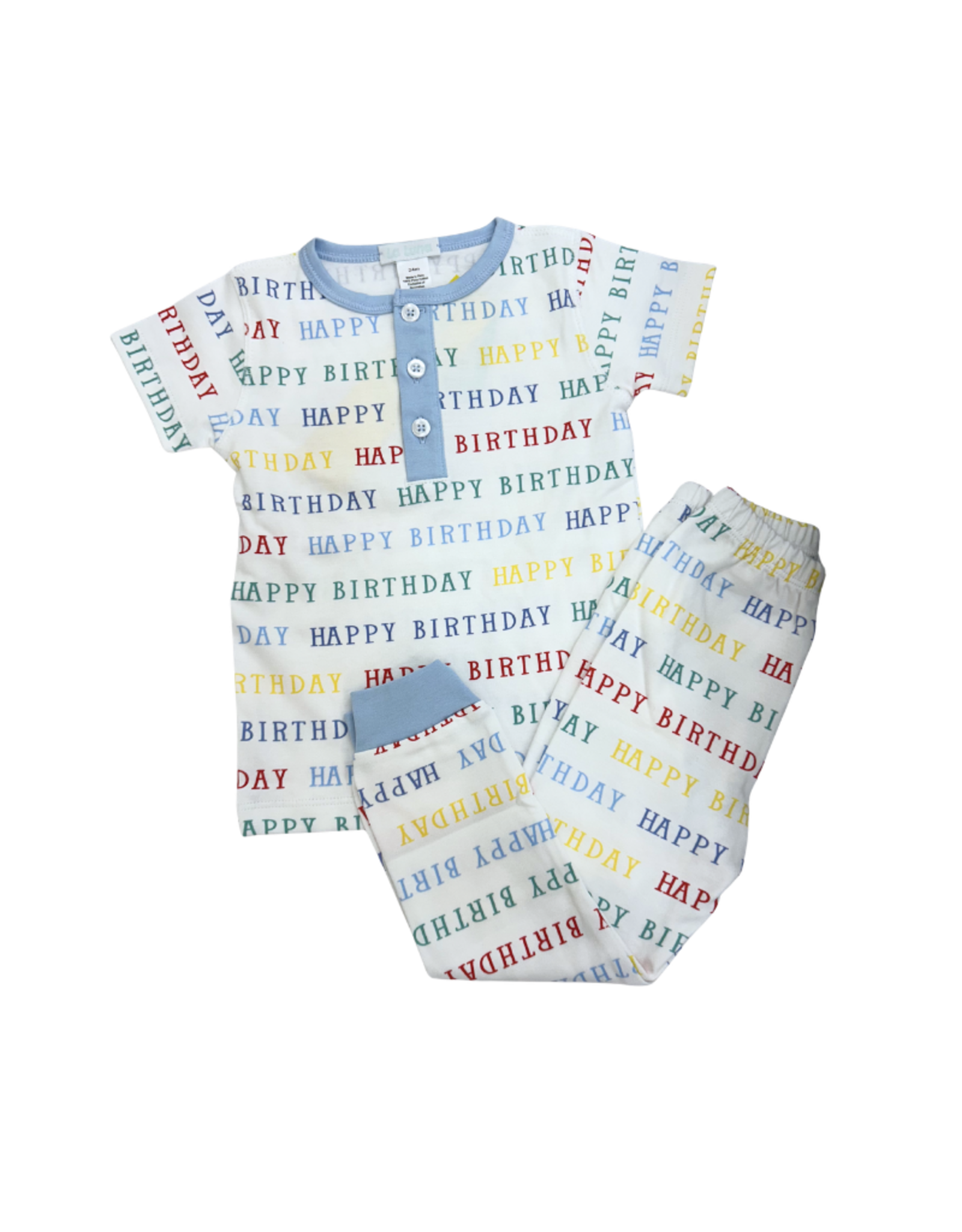Lulu Bebe LLC Happy Birthday PJ Set