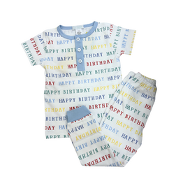 Lulu Bebe LLC Happy Birthday PJ Set