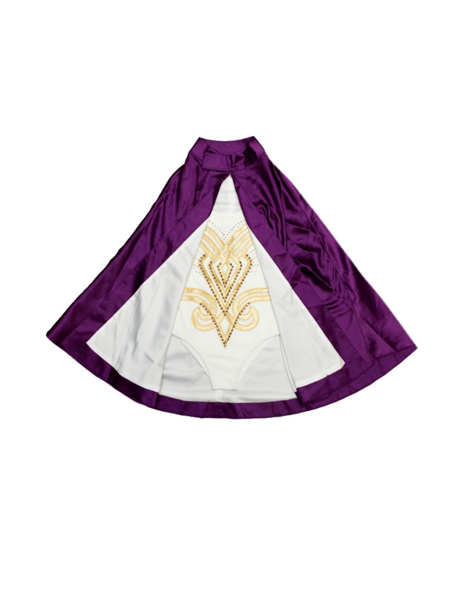 Belle Cher Purple and Gold Costume, Suit/ Cloack