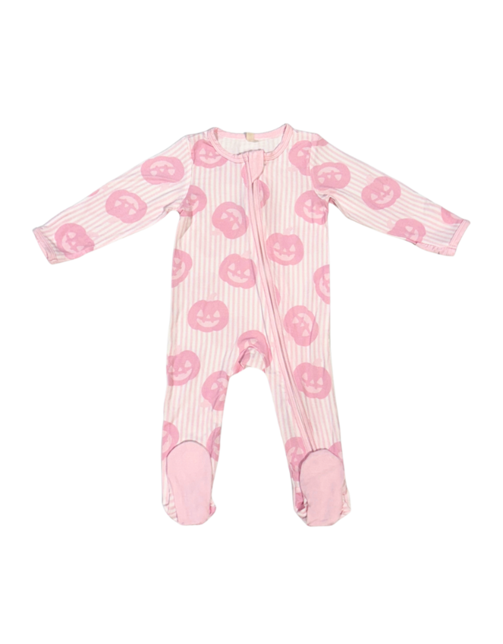 Belle Cher Pink Pumpkins Romper