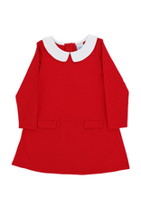 The Bailey Boys Red Knit LS Pocket Dress