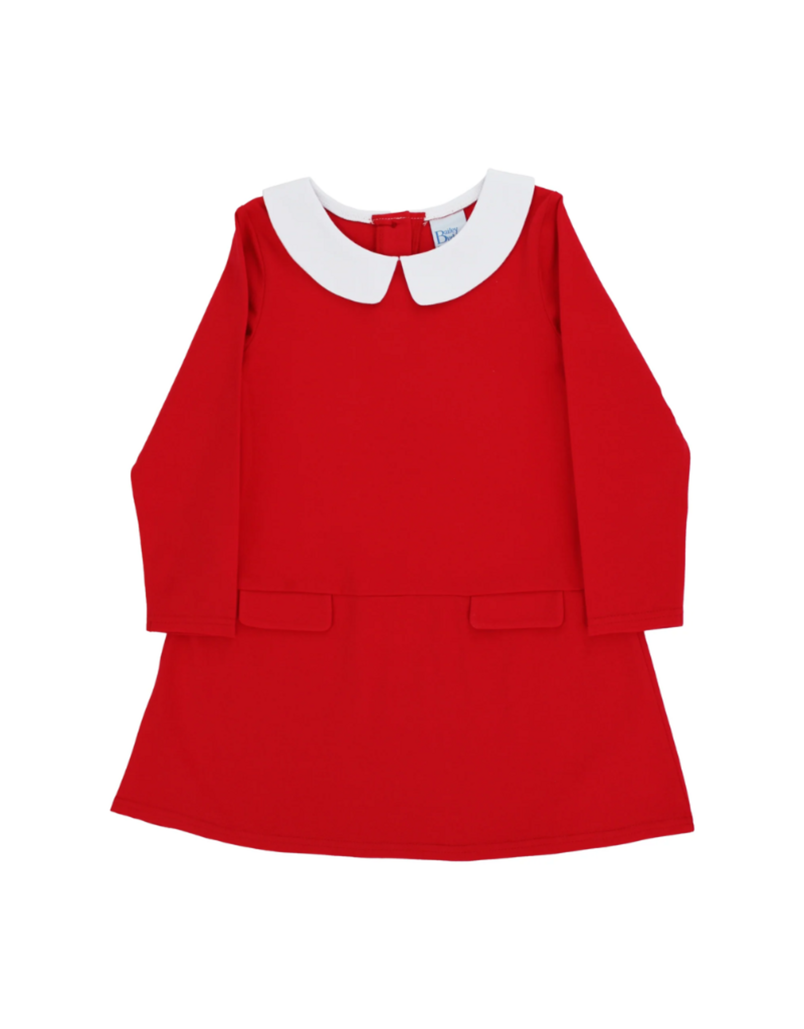 The Bailey Boys Red Knit LS Pocket Dress