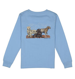 Properly Tied Hunting Dogs LS Light Blue