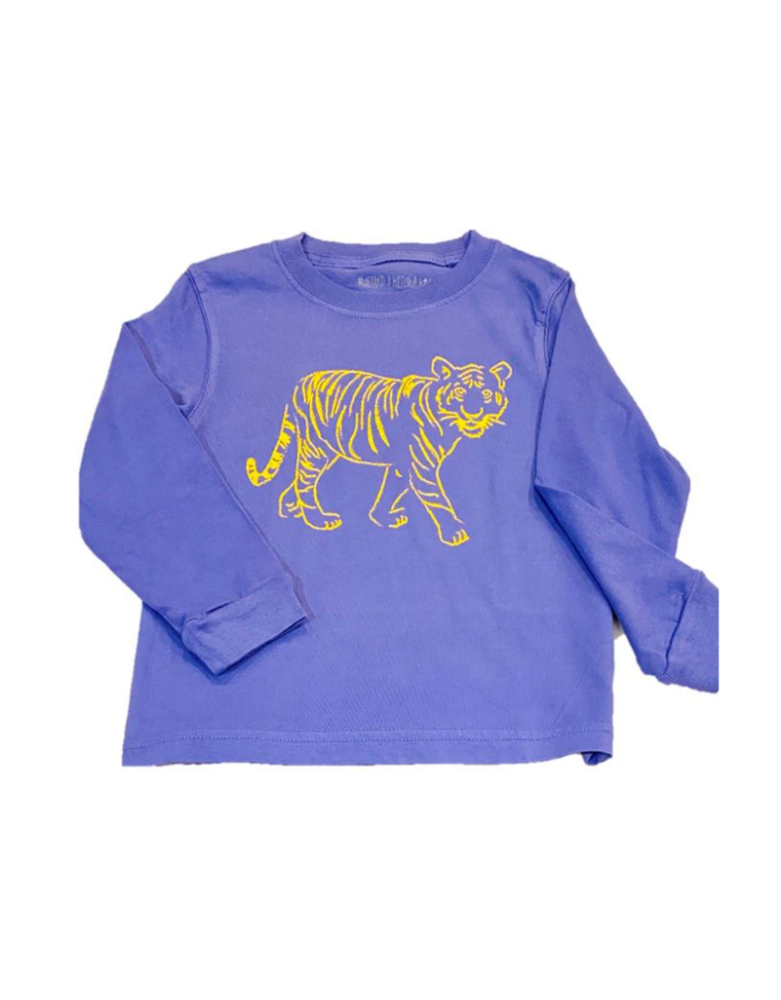 Mustard & Ketchup Long Sleeve Purple Standing Tiger T-Shirt