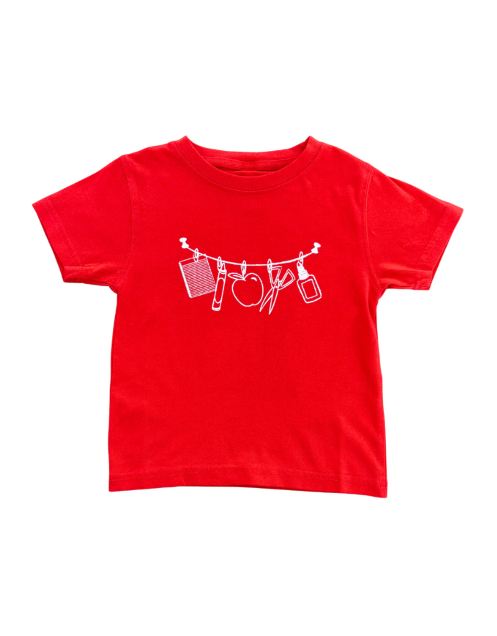 Mustard & Ketchup B2S Red School Supplies SS T-Shirt