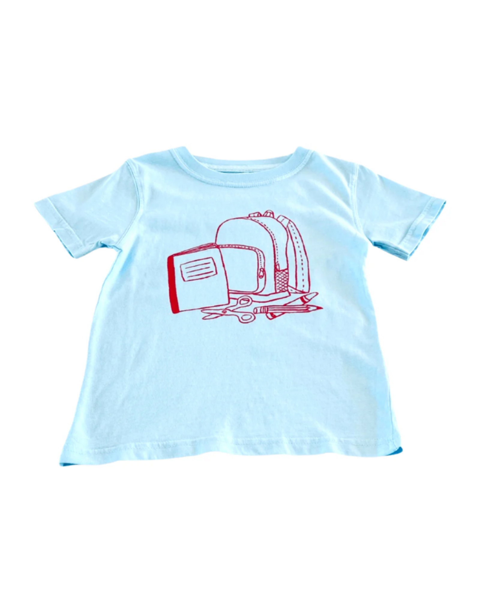 Mustard & Ketchup Light Blue Backpack SS T-Shirt