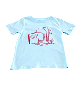 Mustard & Ketchup Light Blue Backpack SS T-Shirt