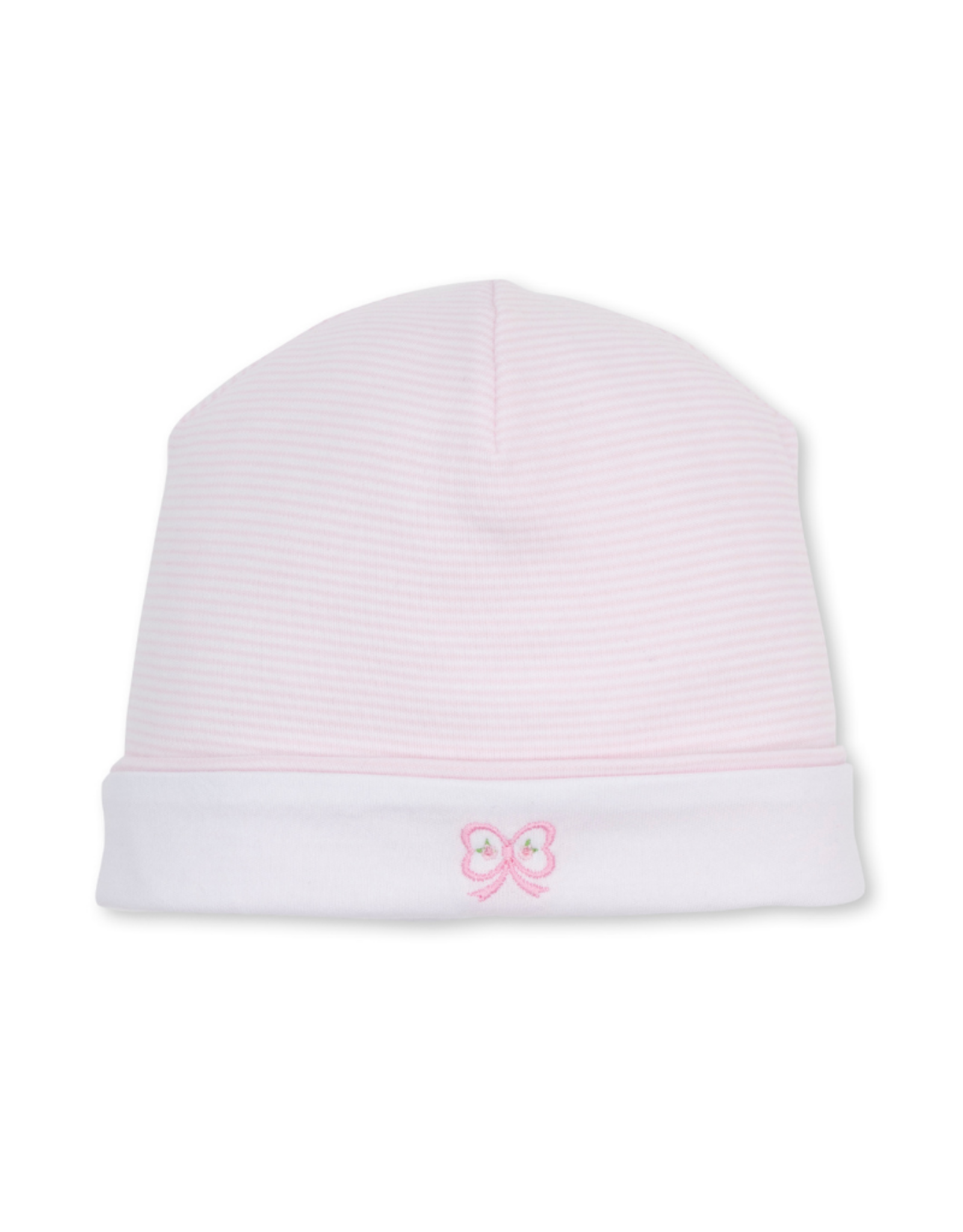 Kissy Kissy Classic Treasures Bow Hat, Pink Stripe NB