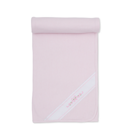 Kissy Kissy Classic Treasures Bow Blanket, Pink Stripe