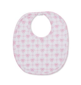Kissy Kissy Windowpane Bows PRT Bib