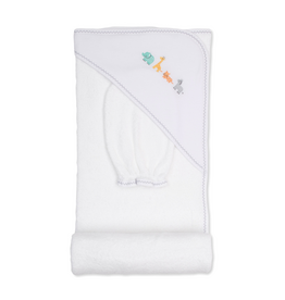 Kissy Kissy Baby Jungle Crew Hooded Towel w/ Mitt Set