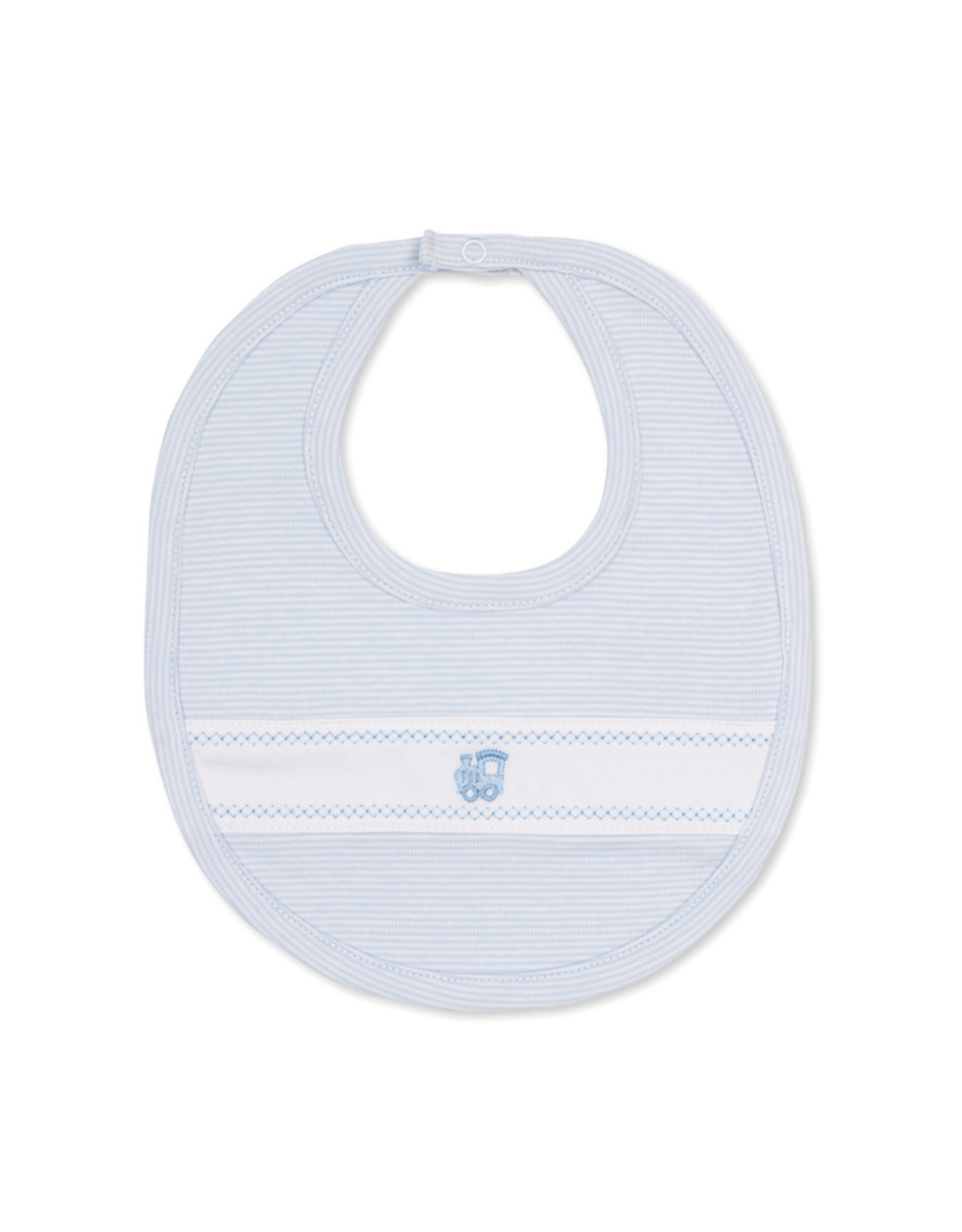 Kissy Kissy Classic Treasures Train Bib, Lt Blue