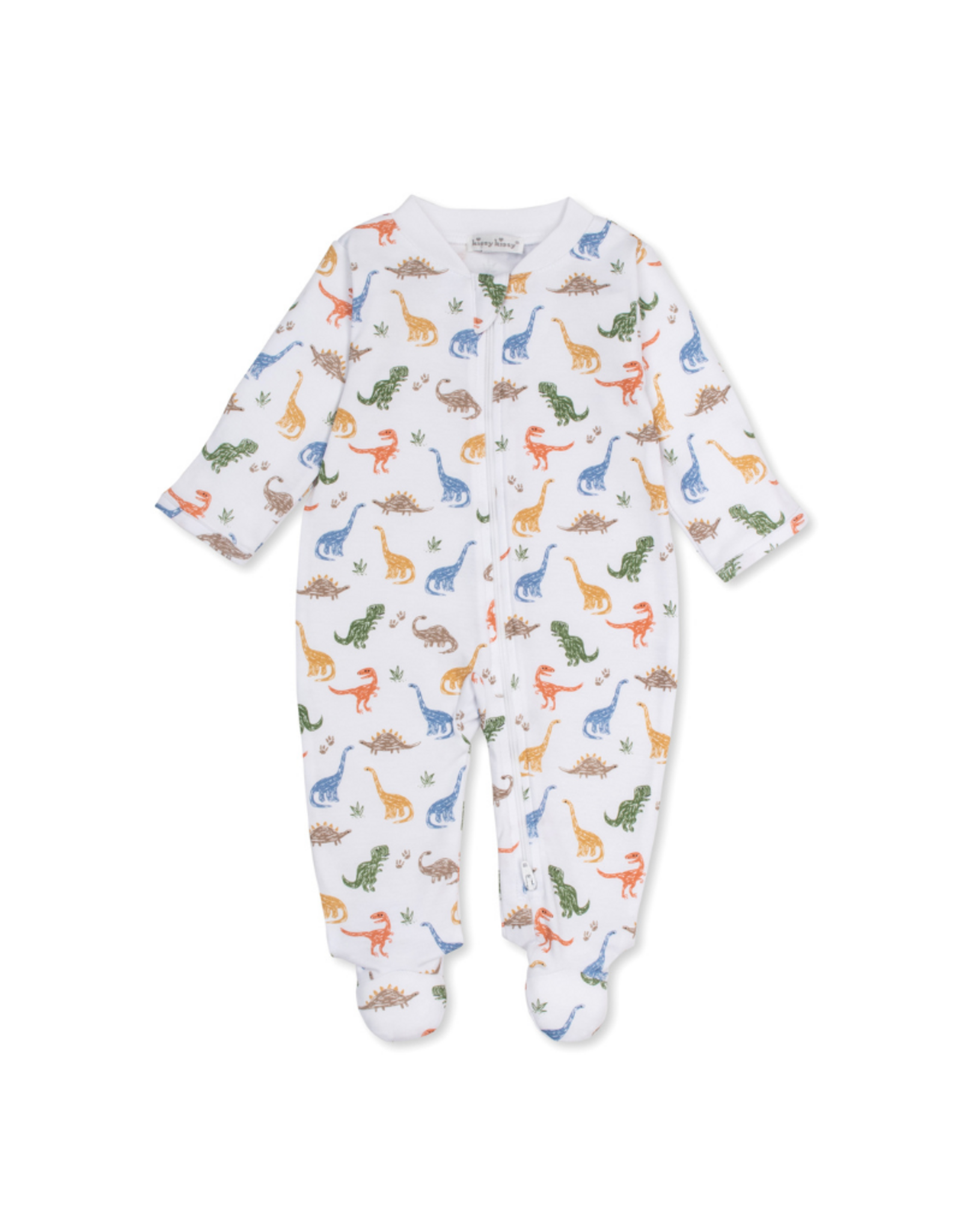 Kissy Kissy Footie with Zip PRT, Dino Stomp