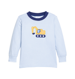 Little English Applique T-Shirt-Excavator