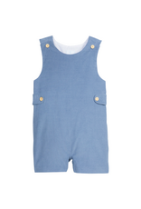 Little English Button Tab Jon Jon, Stormy Blue Cord