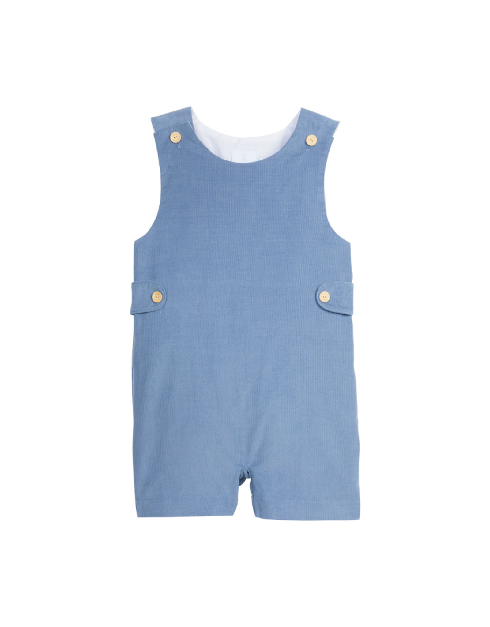Little English Button Tab Jon Jon, Stormy Blue Cord