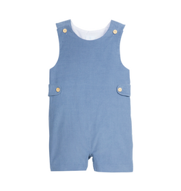 Little English Button Tab Jon Jon, Stormy Blue Cord