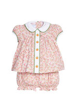 Little English Ruffled Sally Bloomer Set-Pumpkins