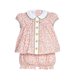 Little English Ruffled Sally Bloomer Set-Pumpkins