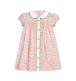 Little English Ruffled Sally Dress, Pumpkins